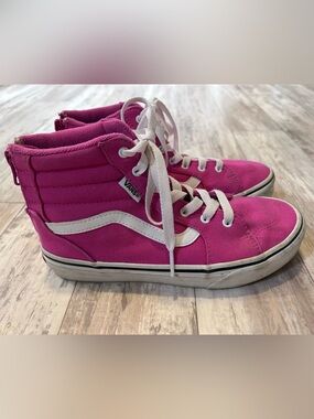 Vans Filmore Pink High-Top Sneakers Girls size 3
